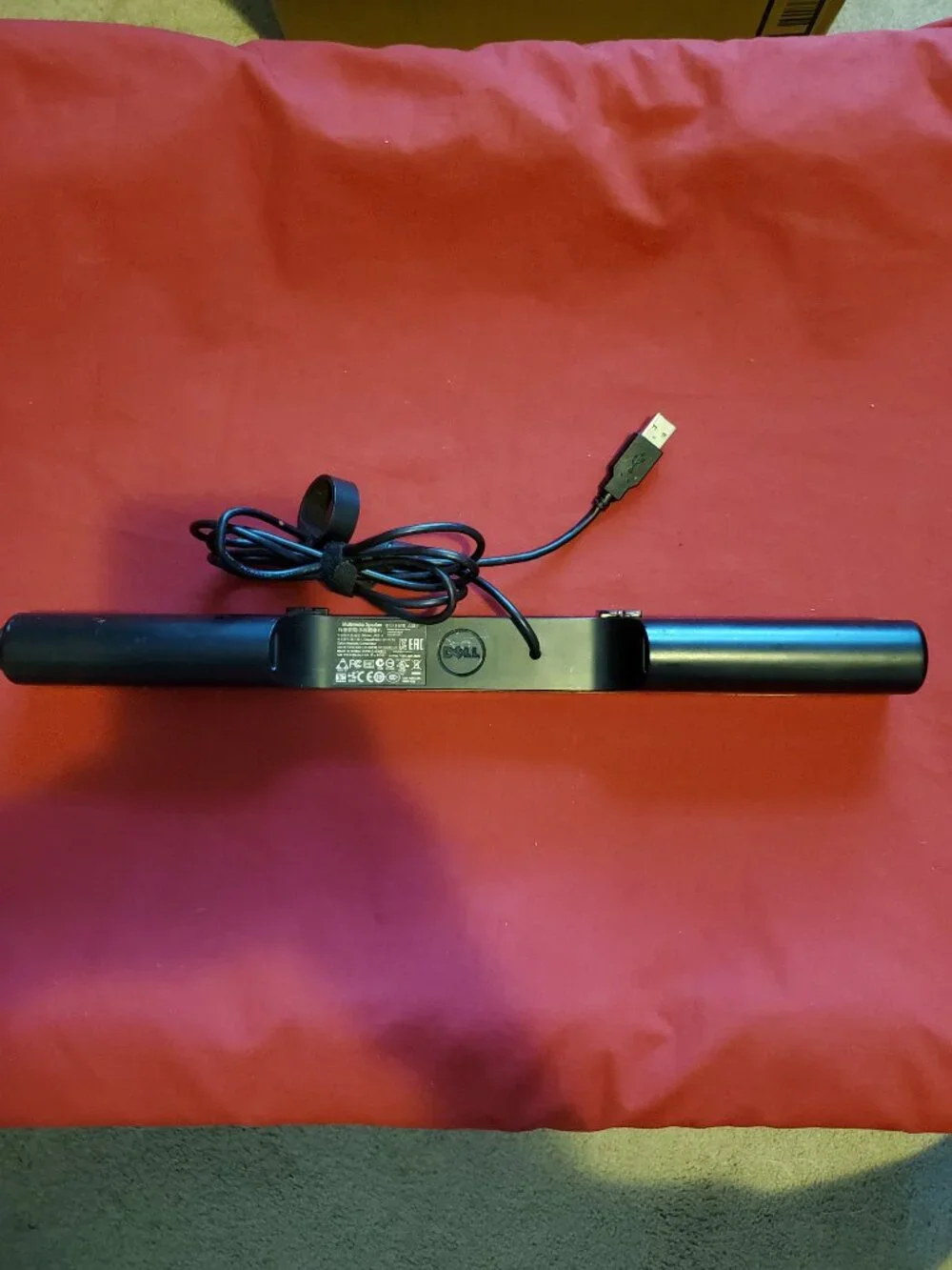 DELL 0MN008 BLACK MULTIMEDIA COMPUTER WIRED USB SPEAKER PC SOUNDBA